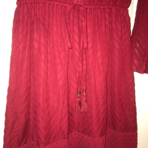Cranberry Red Daniel Rainn Dress - Picture 2 of 3